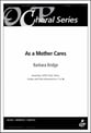 As a Mother Cares SATB choral sheet music cover